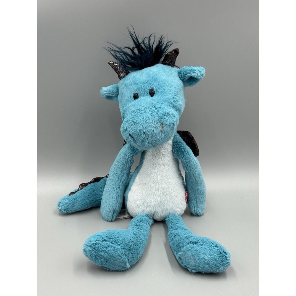 Gund Blue Toothpick Dragon 6055970 Floppy Plush 13” Stuffed Animal